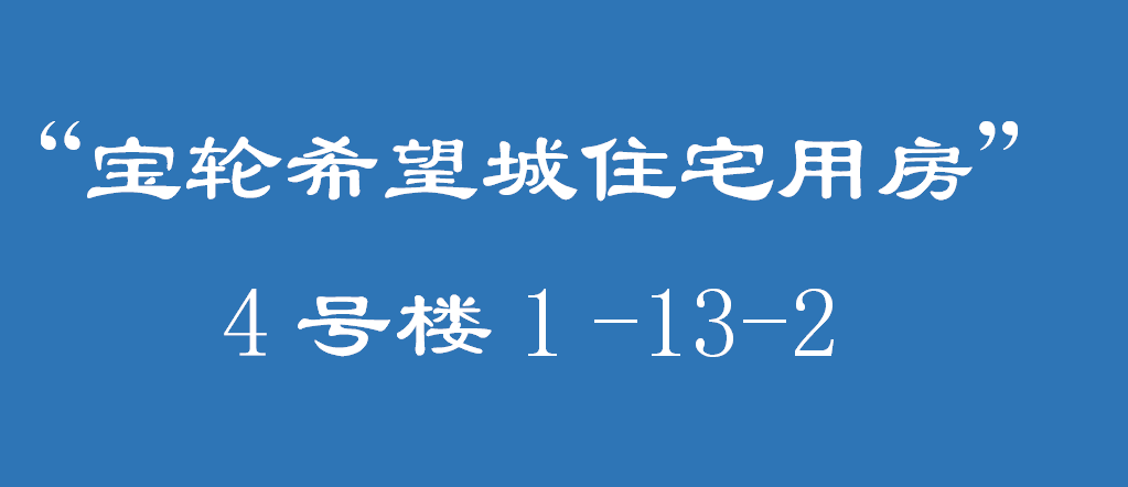 广元市利州区利元国有投资有限公司所属的宝轮希望城住宅用房分套转让
